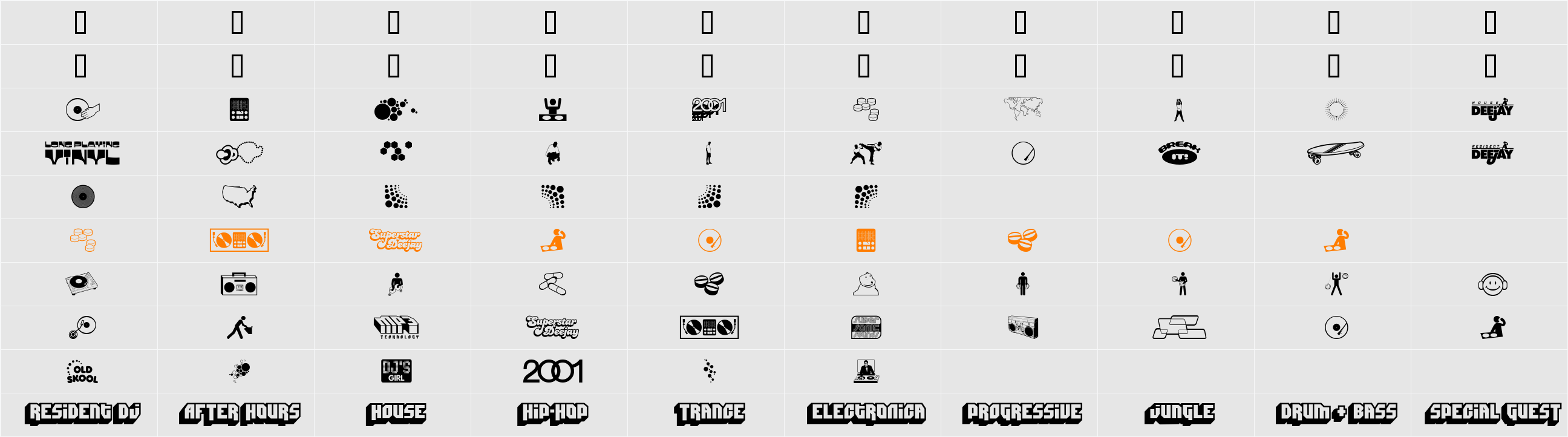 Deejay Supreme Character Map