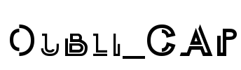 Oubli_CAP Font Image