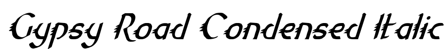 Gypsy Road Condensed Italic