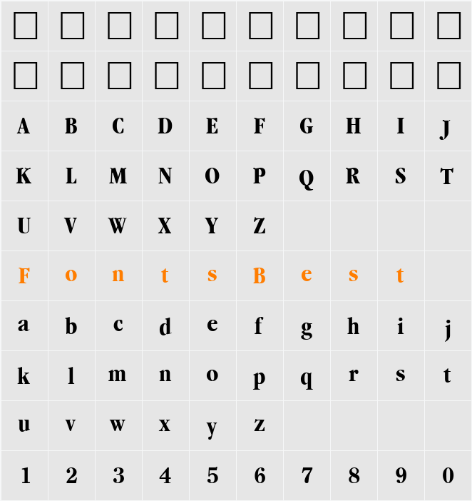 PSL-Siara Character Map