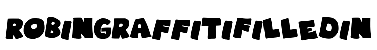 RobinGraffitiFilledin Font Image