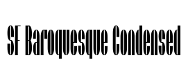 SF Baroquesque Condensed
