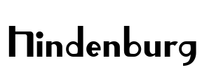 Hindenburg Font Image