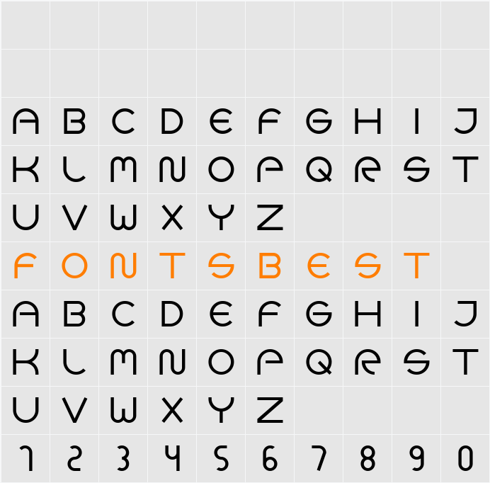 Goca logotype beta Character Map