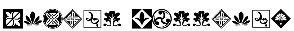 Orient Patterns Font Image