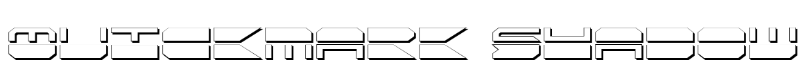 Quickmark Shadow Font Image