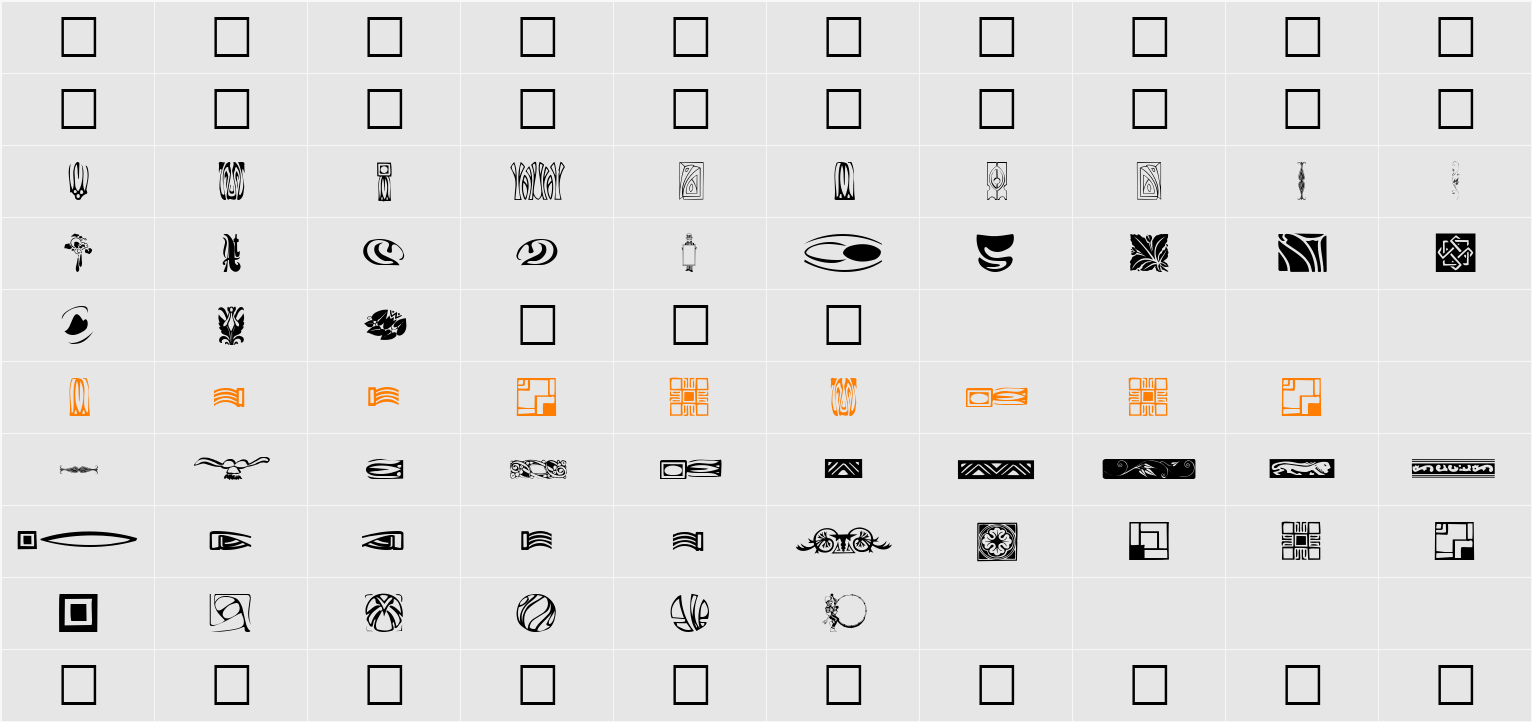 GriffinDingbats2 Character Map