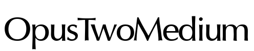 OpusTwoMedium Font Image