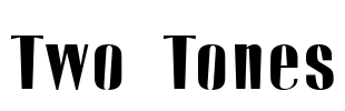 Two Tones Font Image