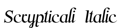 Scrypticali Italic