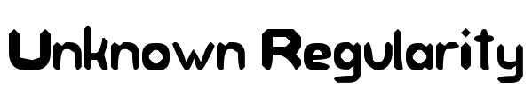 Unknown Regularity Font Image