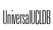 UniversalUCLDB Font Image