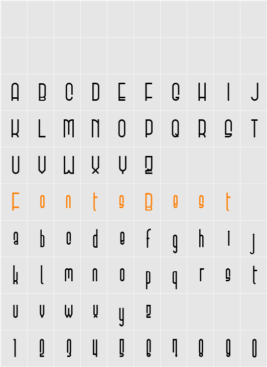 Elevant - Bold (by pelash) Character Map