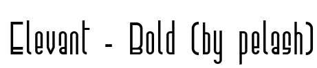 Elevant - Bold (by pelash) Font Image