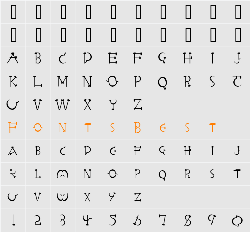 RedLetter Character Map