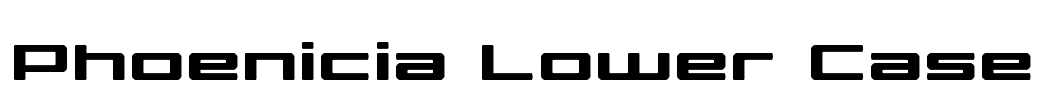 Phoenicia Lower Case