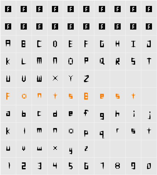 Equalizer Character Map