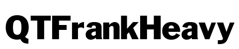 QTFrankHeavy Font Image