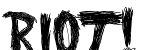 RIOT! Font Image