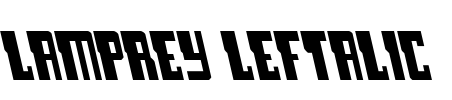 Lamprey Leftalic Font Image