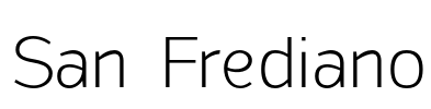 San Frediano Font Image