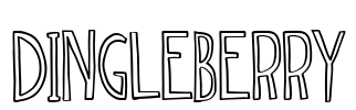 dingleberry Font Image