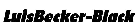 LuisBecker-Black Font Image