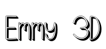 Emmy 3D Font Image