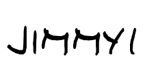 JIMMY1 Font Image