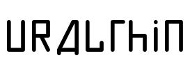 URALthin Font Image