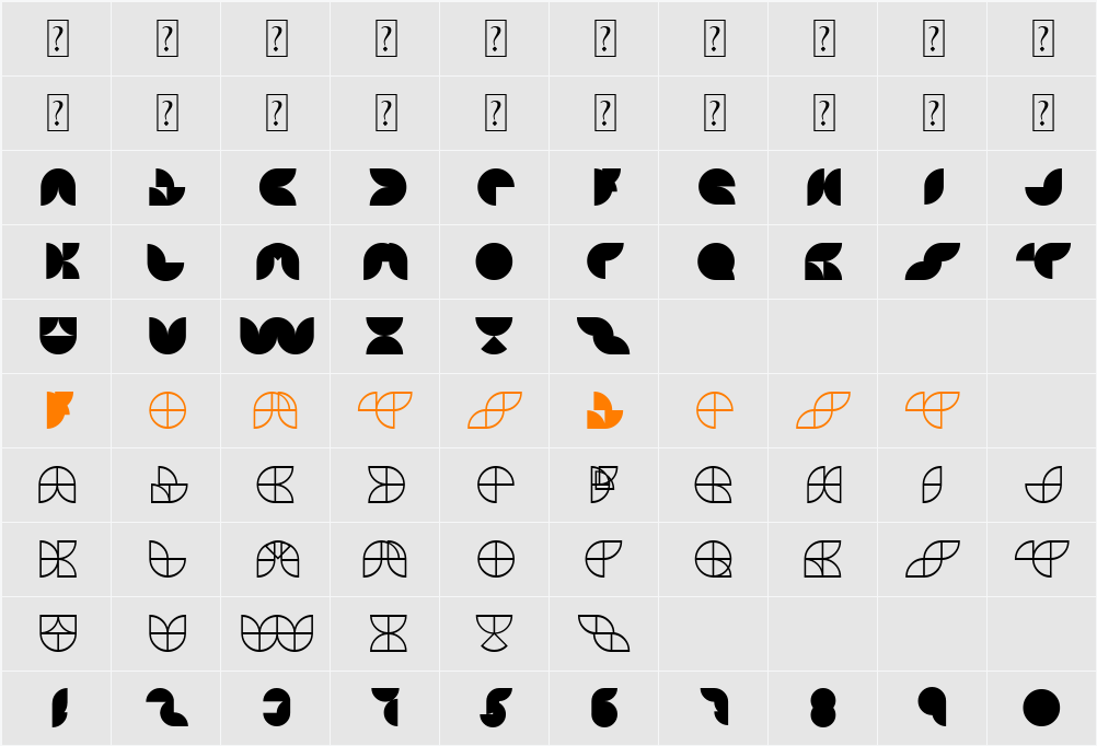 HEMISphere GRF Character Map