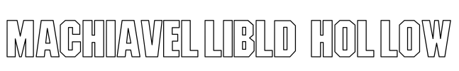 MachiavelliBld Hollow Font Image
