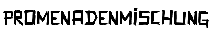 Promenadenmischung Font Image