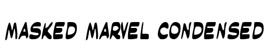Masked Marvel Condensed Font Image
