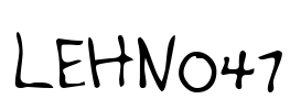 LEHN047 Font Image