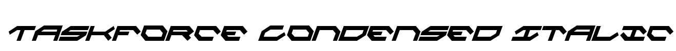 Taskforce Condensed Italic Font Image