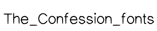 The_Confession_fonts Font Image