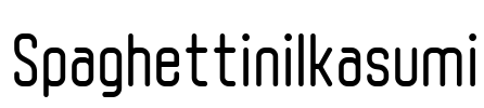 SpaghettiniIkasumi Font Image