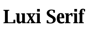 Luxi Serif Font Image