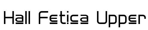 Hall Fetica Upper Font Image