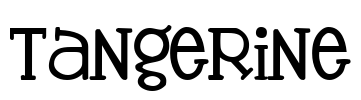 Tangerine Font Image