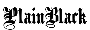 PlainBlack Font Image