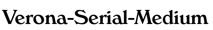 Verona-Serial-Medium Font Image