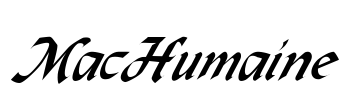 MacHumaine Font Image