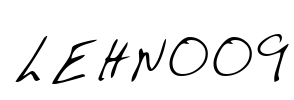 LEHN009 Font Image