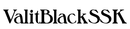 ValitBlackSSK Font Image