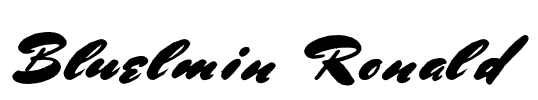 Bluelmin Ronald Font Image
