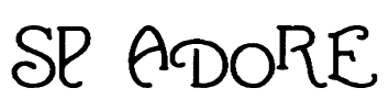 SP ADORE Font Image