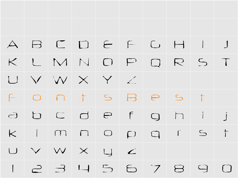 Neuropol Gaunt Character Map