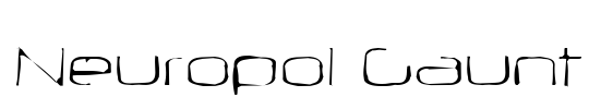 Neuropol Gaunt Font Image